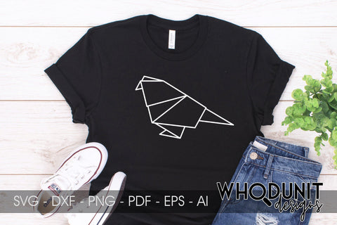 Origami Bird 1 SVG | Geometric Bird 1 SVG SVG Whodunit Designs 