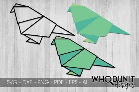 Origami Bird 1 SVG | Geometric Bird 1 SVG SVG Whodunit Designs 