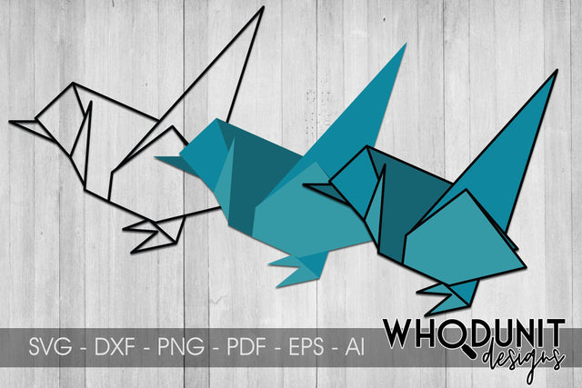 Origami Bird 2 SVG | Geometric Bird 2 SVG SVG Whodunit Designs 