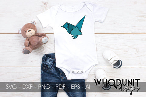 Origami Bird 2 SVG | Geometric Bird 2 SVG SVG Whodunit Designs 