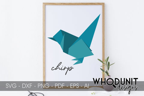 Origami Bird 2 SVG | Geometric Bird 2 SVG SVG Whodunit Designs 