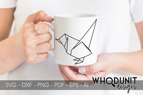 Origami Bird 2 SVG | Geometric Bird 2 SVG SVG Whodunit Designs 