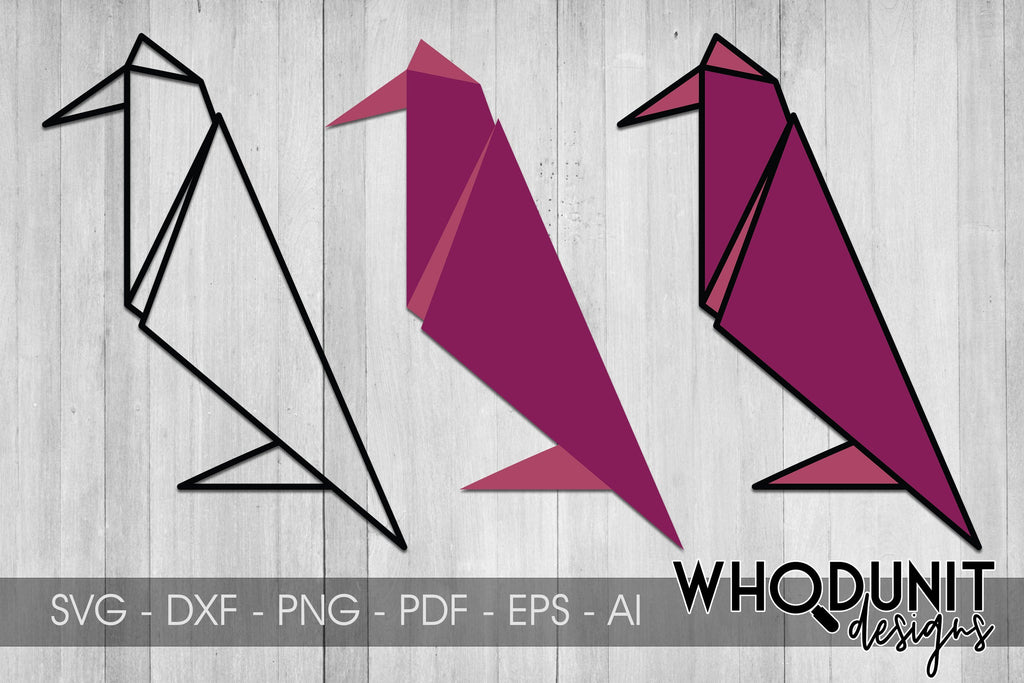 Origami Bird 3 SVG | Geometric Bird 3 SVG - So Fontsy