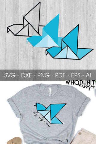 Origami Bird 4 SVG | Geometric Bird 4 SVG SVG Whodunit Designs 