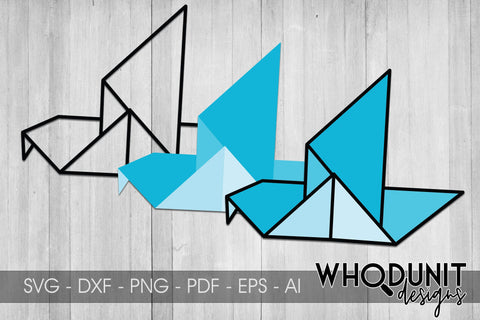 Origami Bird 4 SVG | Geometric Bird 4 SVG SVG Whodunit Designs 