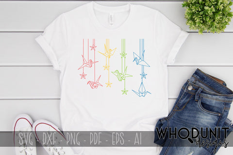 Origami Cranes and Stars SVG SVG Whodunit Designs 
