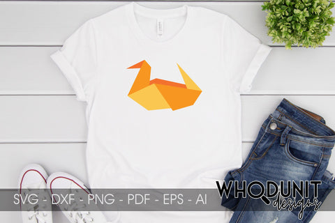 Origami Duck SVG | Geometric Duck SVG SVG Whodunit Designs 