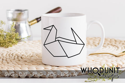 Origami Duck SVG | Geometric Duck SVG SVG Whodunit Designs 