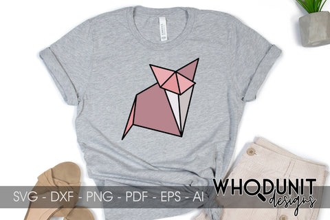 Origami Fox SVG | Geometric Fox SVG SVG Whodunit Designs 