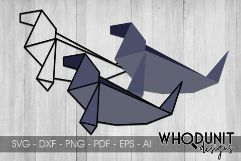 Origami Seal SVG | Geometric Seal SVG SVG Whodunit Designs 