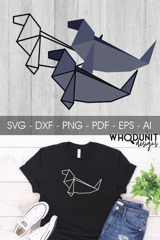 Origami Seal SVG | Geometric Seal SVG SVG Whodunit Designs 