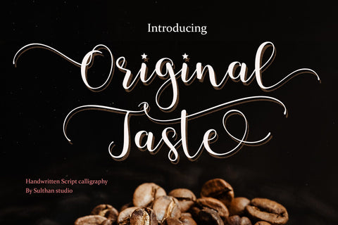 Original taste Font Sulthan studio 