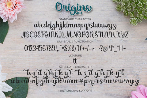 Origins Font love script 