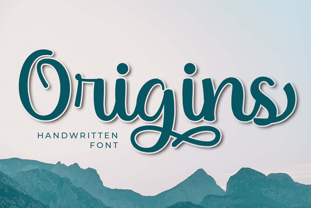Origins Font love script 