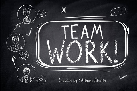 Orion Chalk - Natural Chalkboard Font Allouse.Studio 