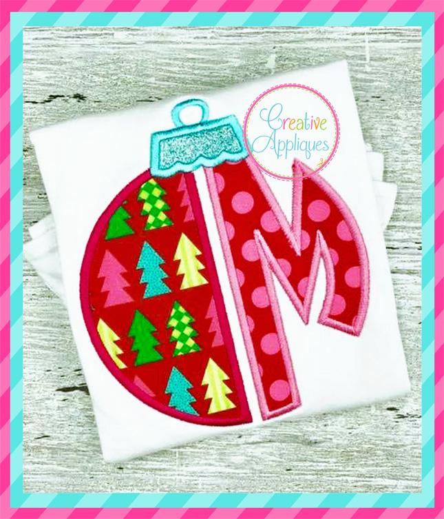 Ornament Circle Applique Alphabet Embroidery/Applique Creative Appliques 