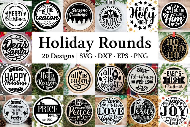Ornament SVG Bundle for Christmas SVG SavanasDesign 