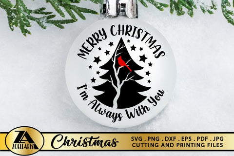 Ornament SVG PNG EPS DXF Christmas Quote SVG Cardinal Tree SVG zoellartz 