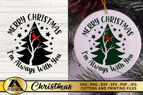 Ornament SVG PNG EPS DXF Christmas Quote SVG Cardinal Tree SVG zoellartz 