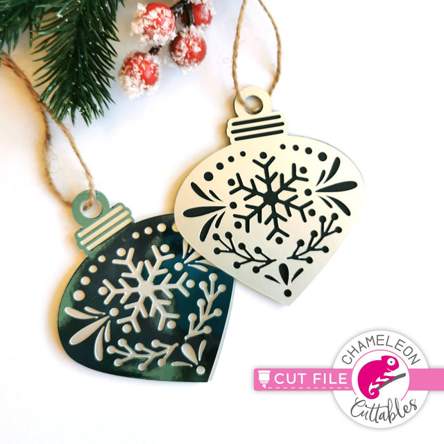 Ornament template 1 svg png dxf SVG Chameleon Cuttables 