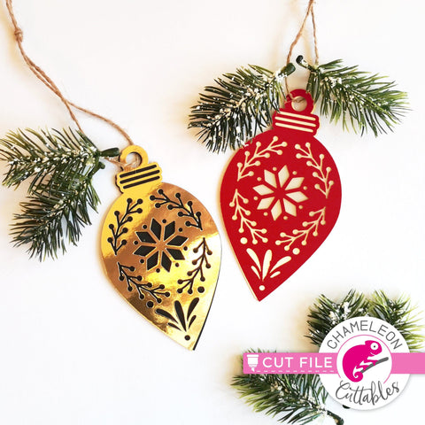 Ornament template 3 svg png dxf SVG Chameleon Cuttables 