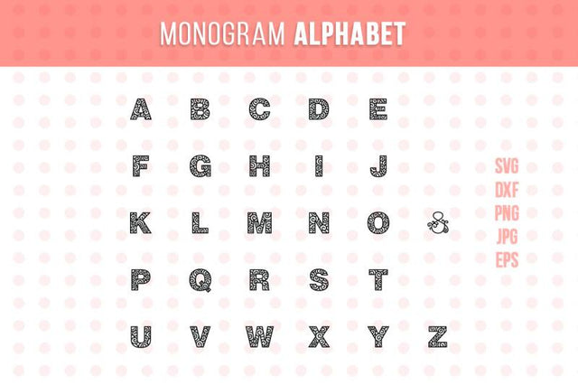 Ornamental Alphabet SVG VectorSVGdesign 