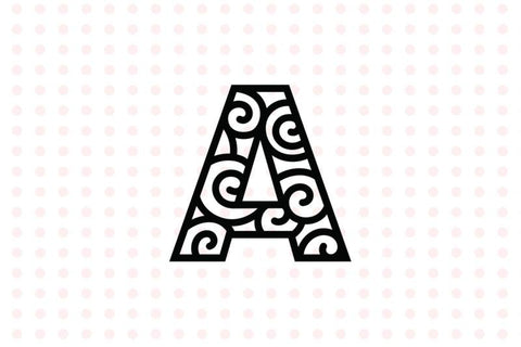 Ornamental Alphabet SVG VectorSVGdesign 