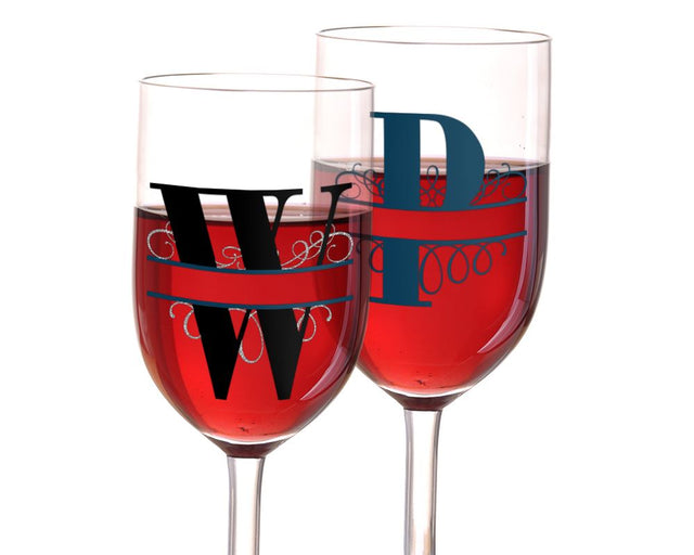 Ornate Monogram Letter Split Alphabet Set SVG Designed by Geeks 