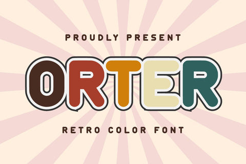 Orter - Retro Color Font Font Masyafi Studio 