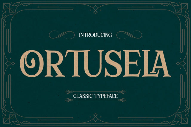 ORTUSELA Typeface Font Storytype Studio 