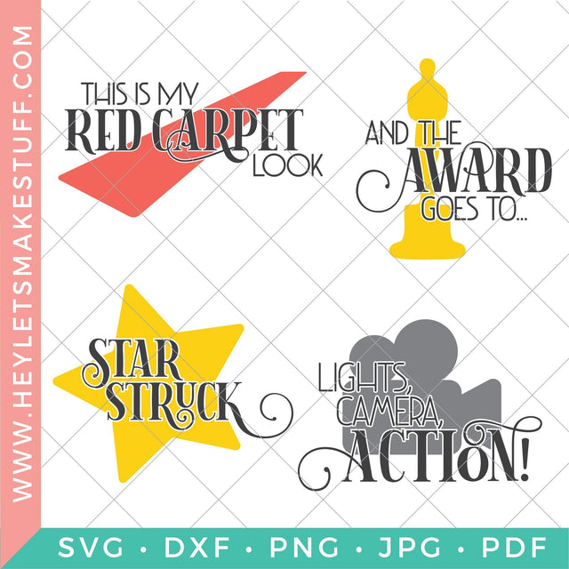 Oscars SVG Bundle SVG Hey Let's Make Stuff 