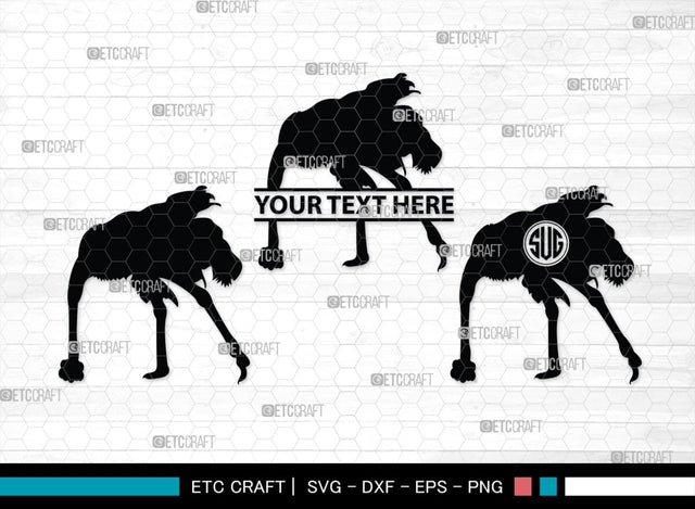 Ostrich Head in Sand Monogram, Ostrich Head in Sand Silhouette, Ostrich Head in Sand SVG, Ostrich Svg, Ostrich Bird Svg, Bird Svg, SB00297 SVG ETC Craft 