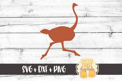 Ostrich Silhouette SVG Cheese Toast Digitals 