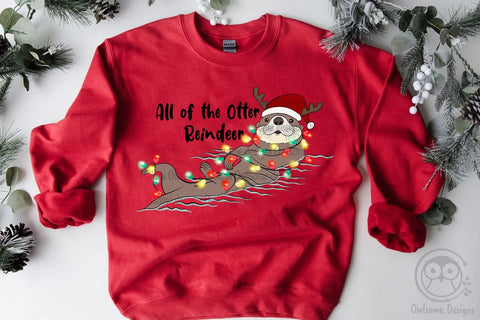 Otter Christmas Sublimation Sublimation LAM HOANG THUY 