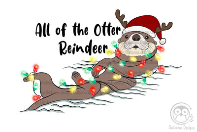 Otter Christmas Sublimation Sublimation LAM HOANG THUY 