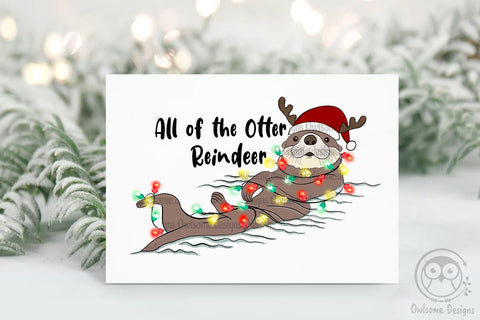 Otter Christmas Sublimation Sublimation LAM HOANG THUY 