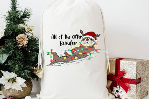 Otter Christmas Sublimation Sublimation LAM HOANG THUY 