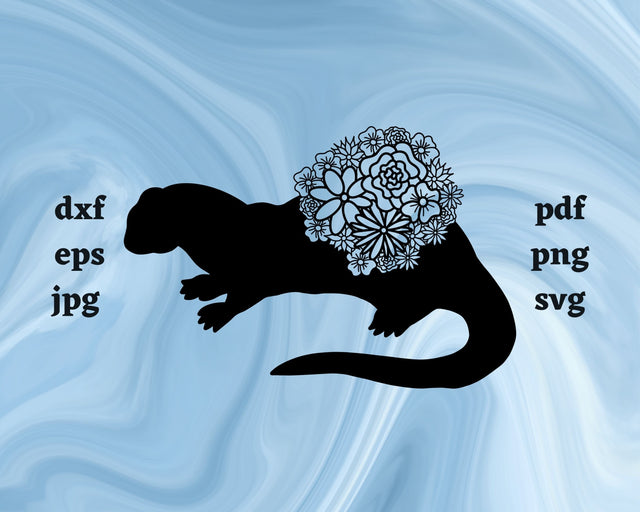 Otter Mandala SVG Cut File SVG Northern Light SVG 