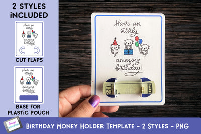 Otterly Amazing Birthday Money Holder | Otter Money Card SVG Stacy's Digital Designs 