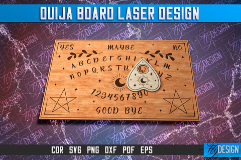 Ouija Board Laser Cut SVG Design | CNC Files SVG Fly Design 