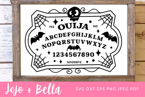 Ouija Board SVG, Halloween svg for shirts, Happy halloween svg, Funny halloween svg, Trick or treat svg, Boo svg, Spooky season svg, svg files for Cricut, Sublimation, Silhouette, Iron On and Print. SVG Jojo&Bella 