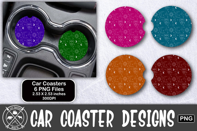 Ouija Car Coasters Sublimation Sublimation Last Frontier Design Co. 