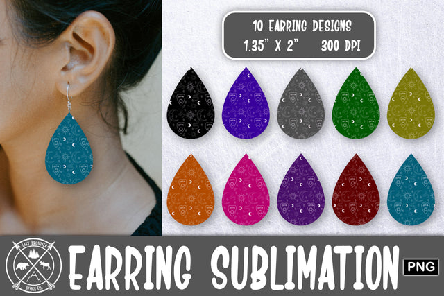 Ouija Earrings Sublimation|Earrings png Sublimation Last Frontier Design Co. 