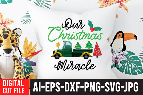 Our Christ mas Miracle SVG Design SVG BlackCatsMedia 