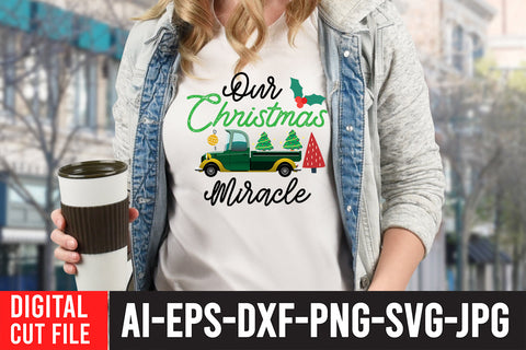 Our Christ mas Miracle SVG Design SVG BlackCatsMedia 