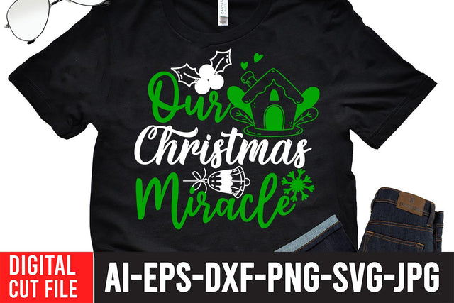 Our Christmas Miracle SVG Cut File SVG BlackCatsMedia 