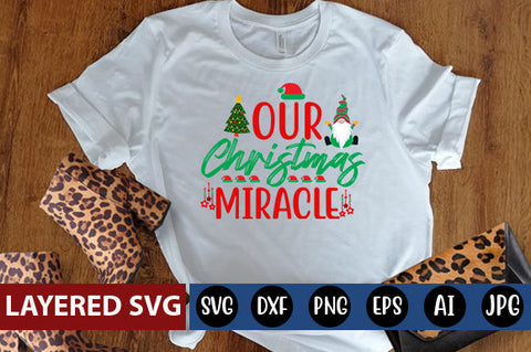 our Christmas miracle SVG cute file SVG Blessedprint 