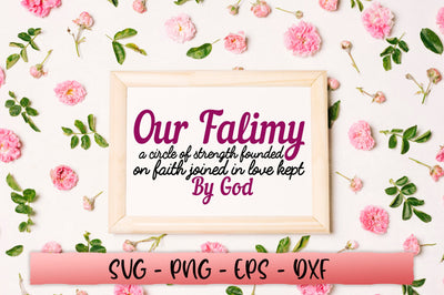 Our family a circle of strength founded on faith joined in love kept by god SVG SVG Shetara Begum 