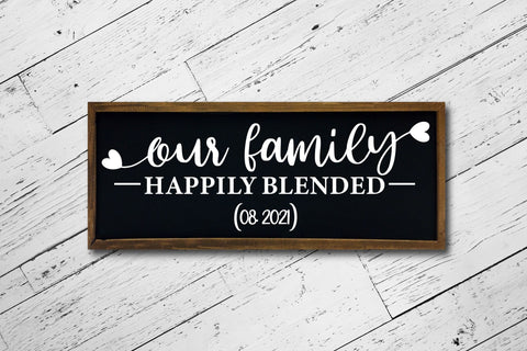 Our Family Happily Blended - SVG Cut File SVG CraftLabSVG 