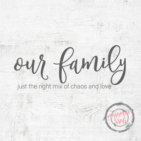 Our Family Svg, Home Sign Svg, Family Sign Svg, Farmhouse Sign Svg, Cut Files SVG MaiamiiiSVG 
